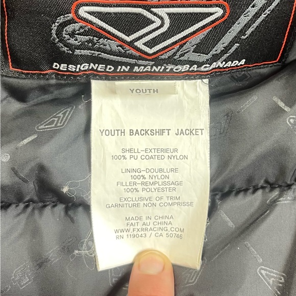 FXR RACING JACKET YOUTH SNOWMOBILE - Picture 12 of 13